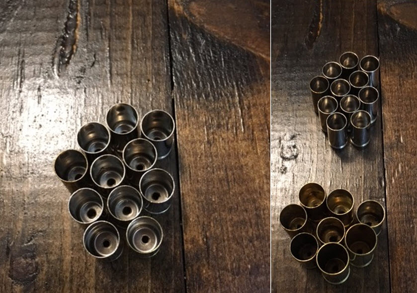 Cleaned 10mm brass casings