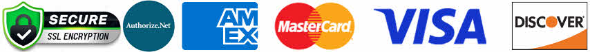 SSL and credit cards accepted, Amex, Visa, MasterCard