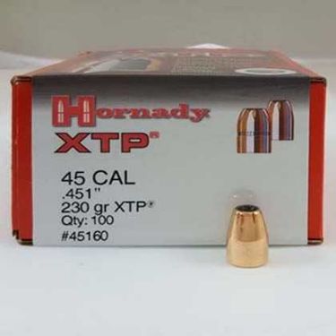 45 Caliber 230 XTP Bullets - 45 Caliber Bullets