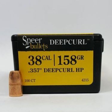 38 Caliber Bullets 158 DC HP - Speer