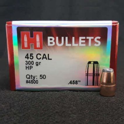 45 -70 Bullets 300 HP - Hornady Bullets 50/pk 