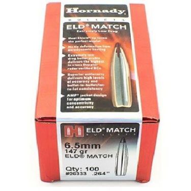 6.5mm Bullets 147 grain Hornady ELD-M 100pk