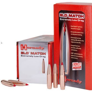 30 Caliber Bullets (308) 208 grain ELDM Hornady Factory Pk 100