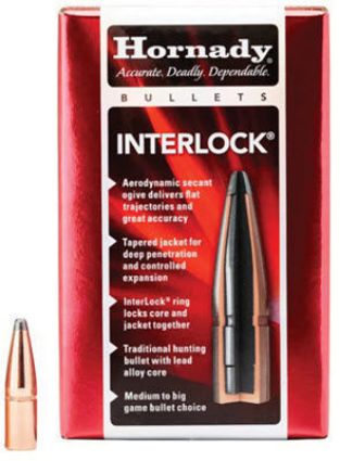 6mm/243 Hornady Bullets 100 BTSP Interlock