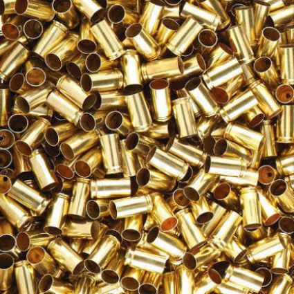 9mm Once Fired Brass Cases