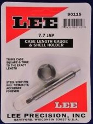 Case Length Gauge and Holder - 7.7 Jap - Lee - US Reloading Supply