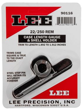 Case Length Gauge and Holder - 22/250 Rem - Lee - US Reloading Supply