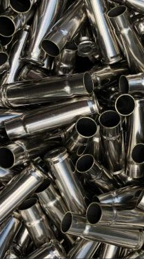 Once Fired 300 Blackout Nickel Plated Brass For Sale 