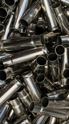 Once Fired 300 Blackout Nickel Plated Brass For Sale 