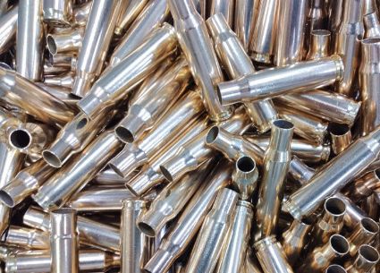 Nickel 308/7.62 Cleaned Once Fired Brass, Boxer Primer