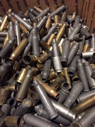 Miscellaneous Centerfire Cases- Dirty Pistol Steel- 1/2lb