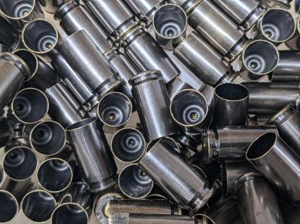 Reloading 9mm Once Fired BLACK Brass Cases pk/100