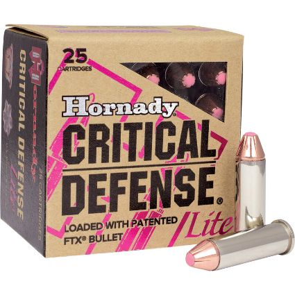Hornady 9mm Luger 100 grain JHP Critical Defense Lite