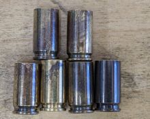 9mm Brass - Once Fired Brass Cases MultiColored Polished 