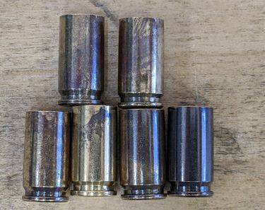 9mm Brass - Once Fired Brass Cases MultiColored Polished 