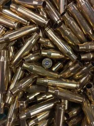 7mm-08 Once Fired Brass Bullet Casings