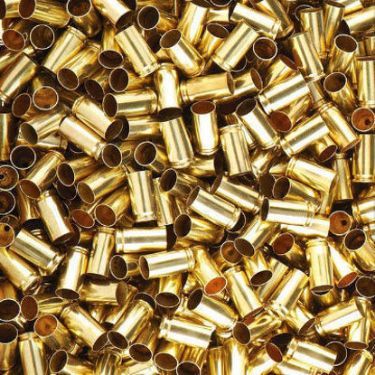 9mm once fired brass casings