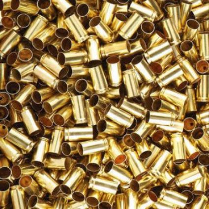 9mm once fired brass casings