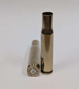 Once Fired 30 Remington Brass