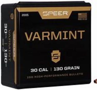 Speer 308 130 gr Varmint HP Bullets