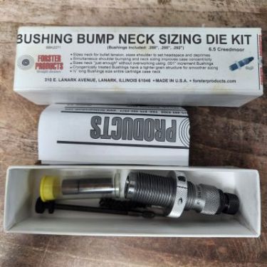 CONSIGNED  Bushing Bump Neck Sizing Die Kit - 6.5 CM