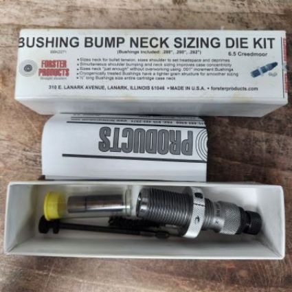 CONSIGNED  Bushing Bump Neck Sizing Die Kit - 6.5 CM