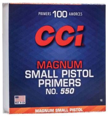 Small Pistol Magnum Primers CCI 100pk - IN STORE ONLY